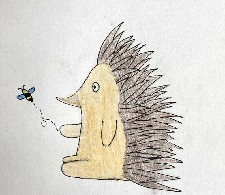 Empathy Echidna by Lola Garrow, 12, of Wycliffe Christian School, NSW. Picture supplied by kindnessfactory.com