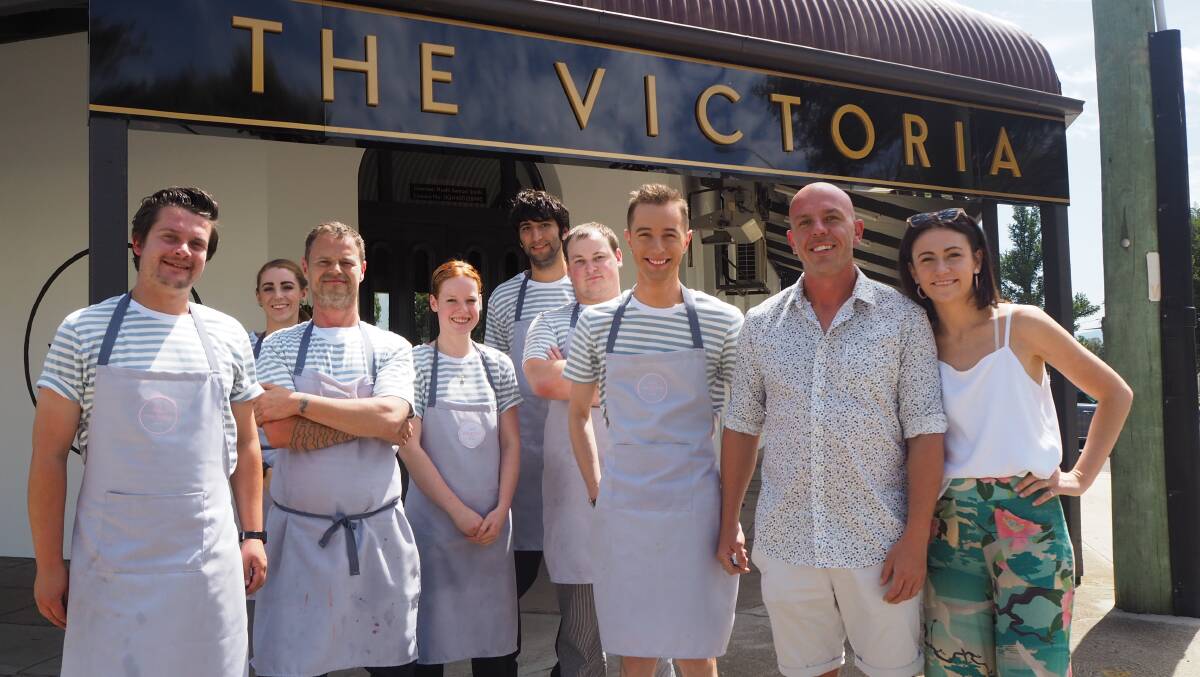 ARTISTIC VENUE: The staff at the Victoria are adding a creative new footprint to Bathurst's food and beverage scene. Photo: SAM BOLT 011319sbvict1