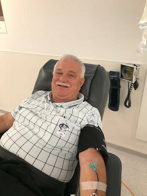 LENDING AN ARM: Bathurst's Dominic Chircop, who has recently recovered from COVID-19, has joined a nationwide initiative to donate plasma in order to help boost the immunity of patients still battling the virus. Photo: SUPPLIED