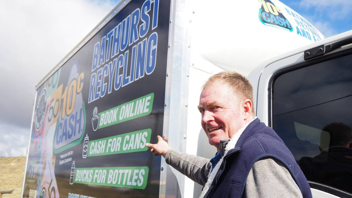 PROMISING RETURNS: Bathurst Recycling owner Craig Clark said the local Return and Earn statistics indicate a growing awareness for beneficial waste disposal initiatives. Photo: SAM BOLT