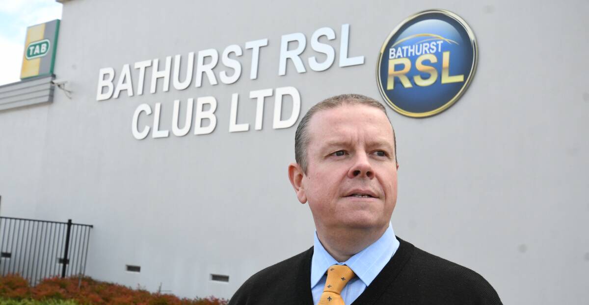 COMMON SENSE APPROACH: Bathurst RSL Club general manager Peter Sargent said the decision was made with the community's best interests in mind. Photo:CHRIS SEABROOK 071520crsl