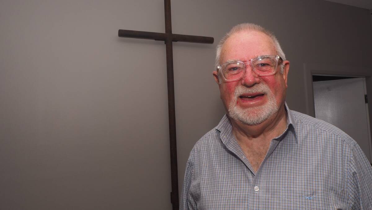 A TRUE SAINT: Pastor Bob Smith has been introducing school students to the world of religious education for nearly 50 years. Photo: SAM BOLT