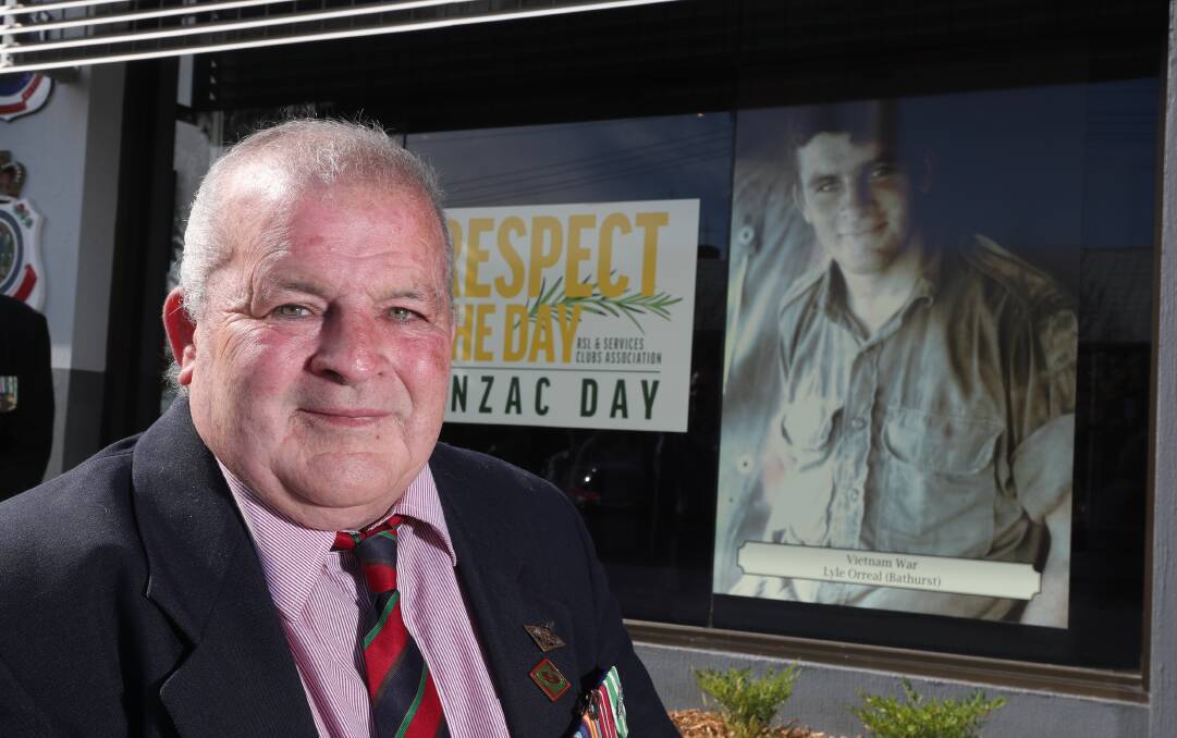 RECOGNITION: Bathurst's Lyle Orreal served in the 9th Batallion of the Royal Australian Regiment in the Vietnam War from 1968 to 1969. Photo: PHIL BLATCH