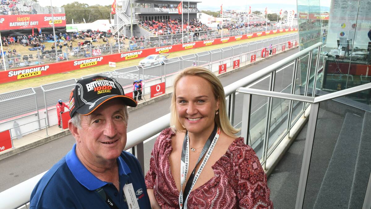 SHARING NOTES: Bathurst mayor Bobby Bourke with Newcastle lord mayor Nuatali Nelmes. The two cities both host premier Supercars events. Photo: CHRIS SEABROOK