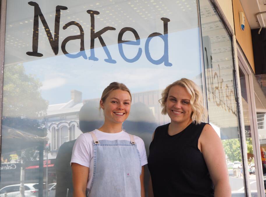 CLEAN EATING: Naked Wholefoods' Georgia Lamrock and manager Sophie Wright are promising a sustainable new store for those after high-quality organic products in Bathurst. Photo: SAM BOLT 011119sbnake1