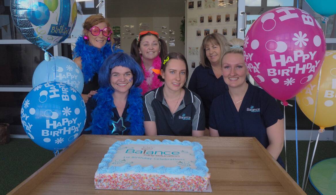 TIME FOR CAKE: Balance Early Education celebrate their first birthday last week. 