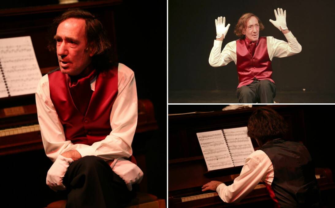 ODE TO A POLISH COMPOSER: Actor Phil Aughey [pictured] will bring to life the story of Frédéric Chopin on stage at Keystone 1889 this Friday. Photos: SUPPLIED
