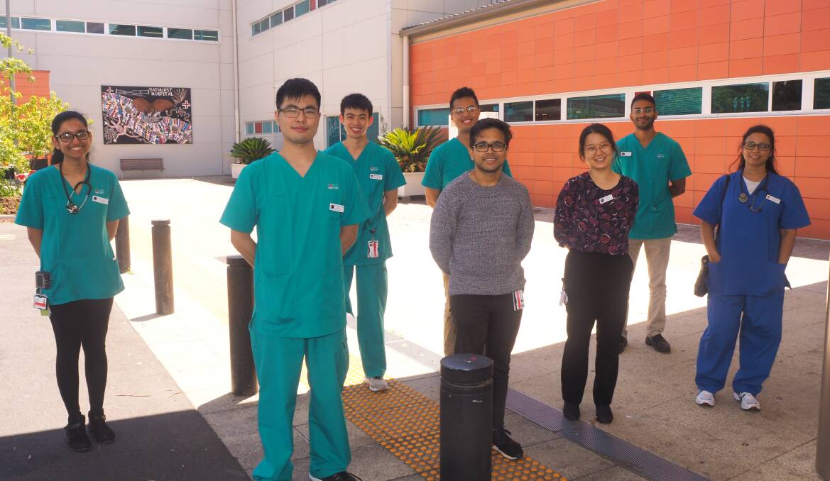 SKILLED: Eight of the 11 new doctor interns who have recently commenced placement at Bathurst Hospital. Photo: SAM BOLT