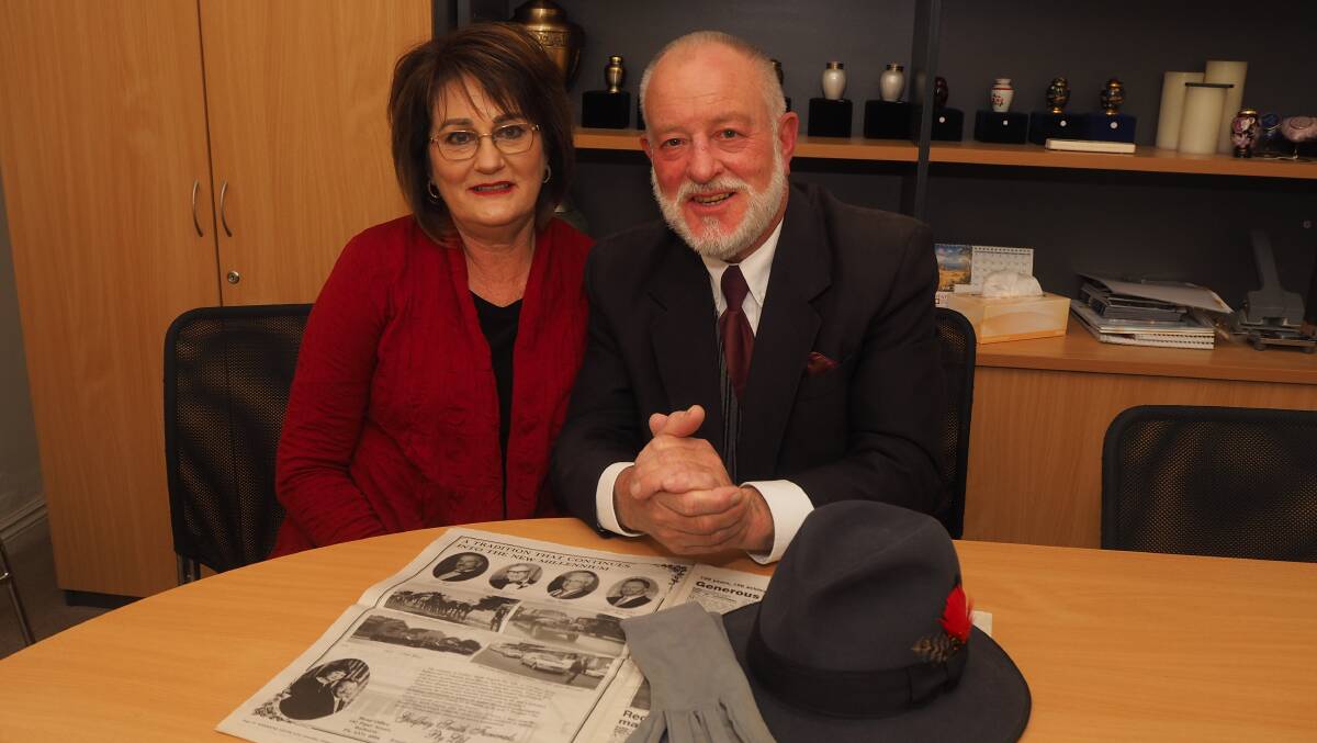 Joanne and Karl Schroder are calling time as directors at Godfrey Smith Funerals after 25 years. Photo: SAM BOLT