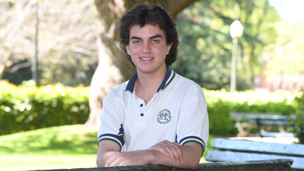 FUTURE LEADER: Denison College Kelso High Campus Year 12 student Zac Belmonte will represent Bathurst at the NSW Schools Constitutional Convention in Sydney on Tuesday. Photo: CHRIS SEABROOK 102418czac1