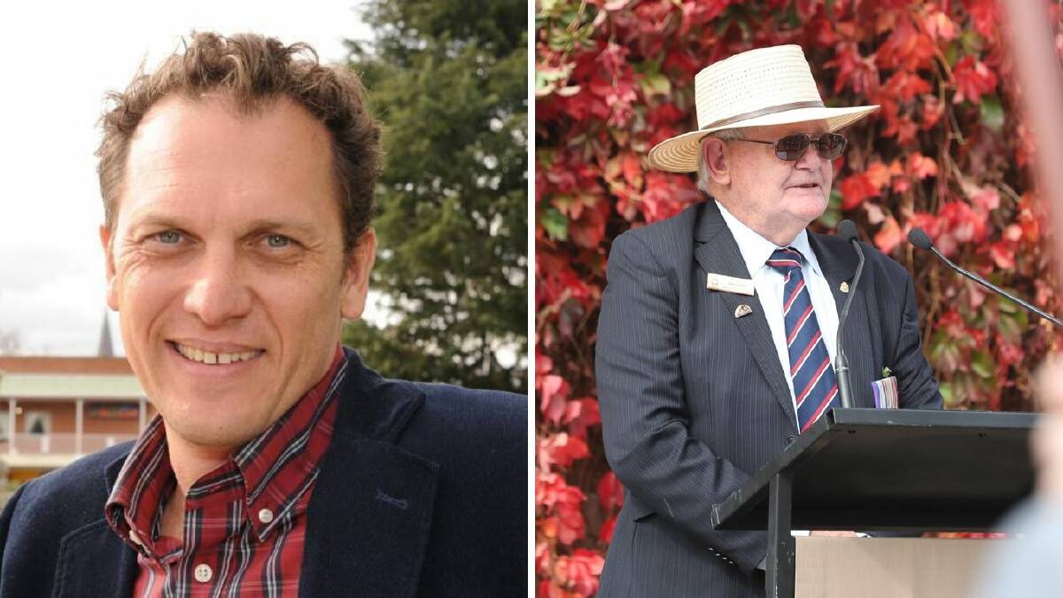 GOOD IDEA: Bathurst councillor Dr Jess Jennings [left] and Bathurst RSL Sub Branch president David Mills [right] have voiced their support for the military centre initiative.