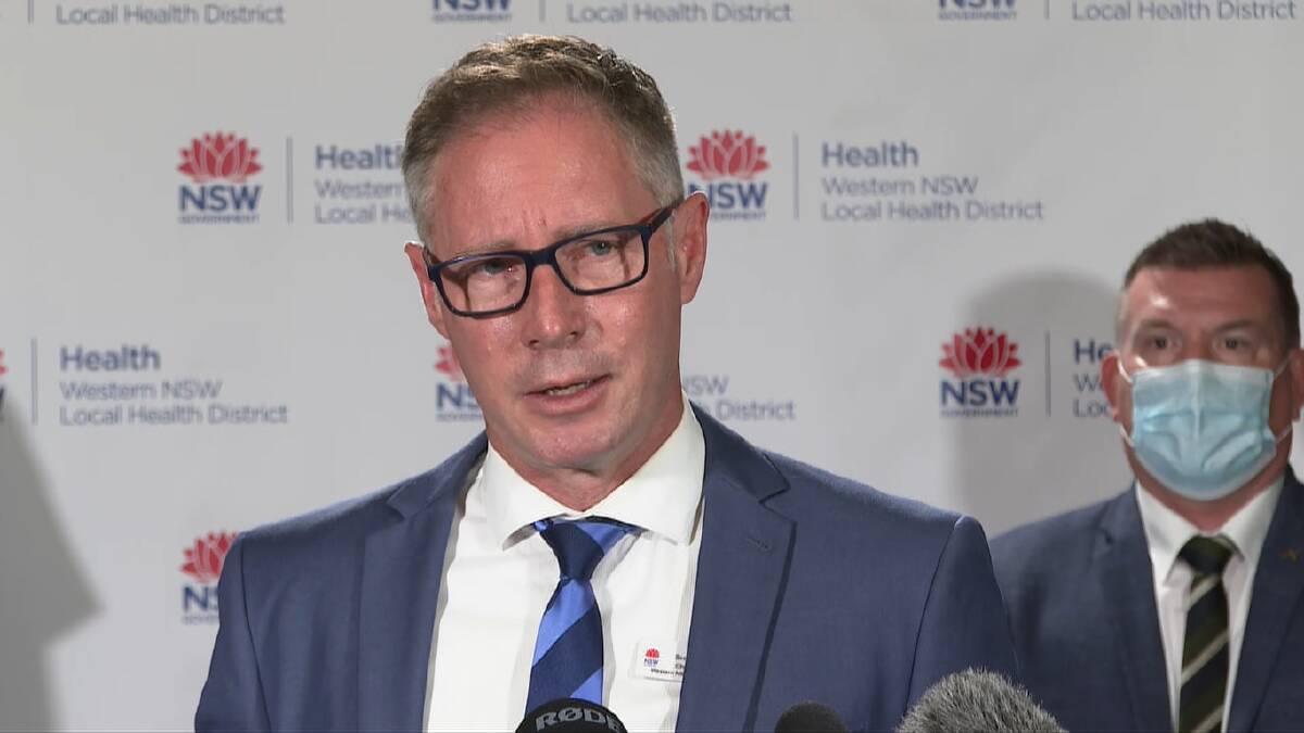 CAUTION: Western NSW Local Health District CEO Scott McLachlan.