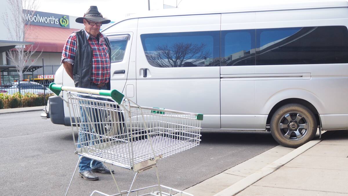 TROLLEY TROUBLE: Bathurst resident Kerry Hodge has called for shoppers to be proactive about the return of their trolleys. Photo: SAM BOLT