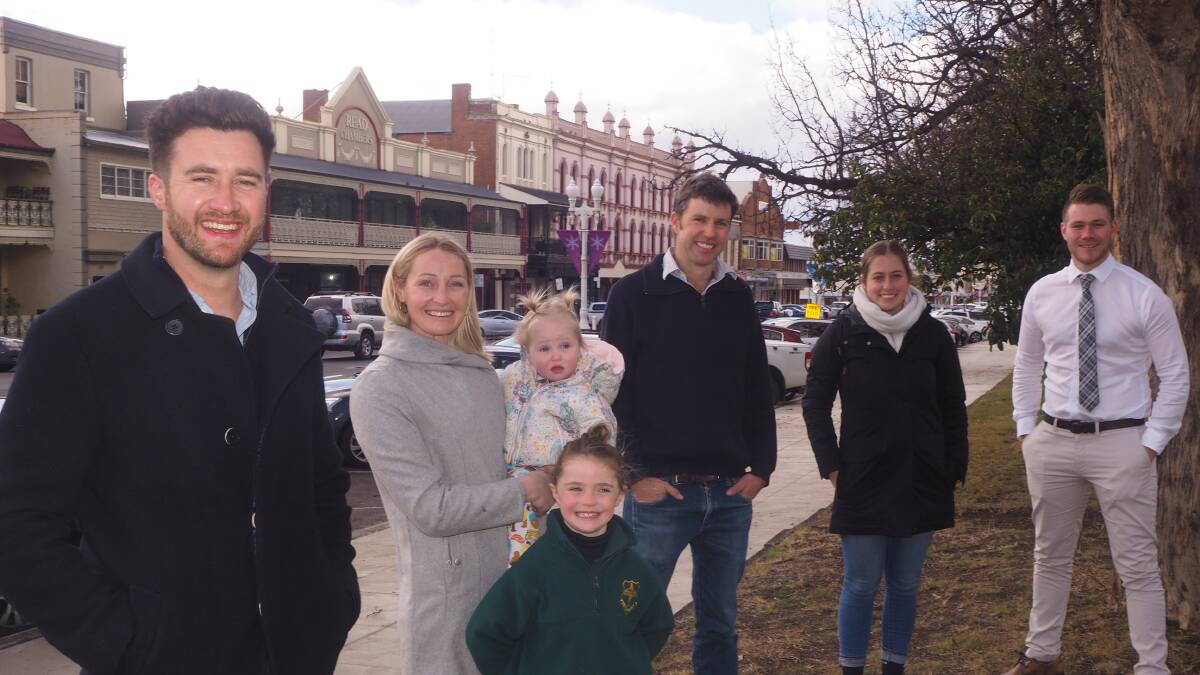 BALANCED BATHURST: Council candidate Ben Fry [left] with his ticket; [from left] Kirralee Burke, Charlie Dutton, Kelly Baker and William Fitzpatrick. Photo: SAM BOLT