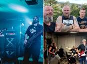 Dubbo metal mainstays Extractor [left] will be joined by seasoned Sydney group Hazmat [top right] and Newcastle's Age of Innocence [bottom right] for an upcoming gig at The Farmers Arms on June 25.