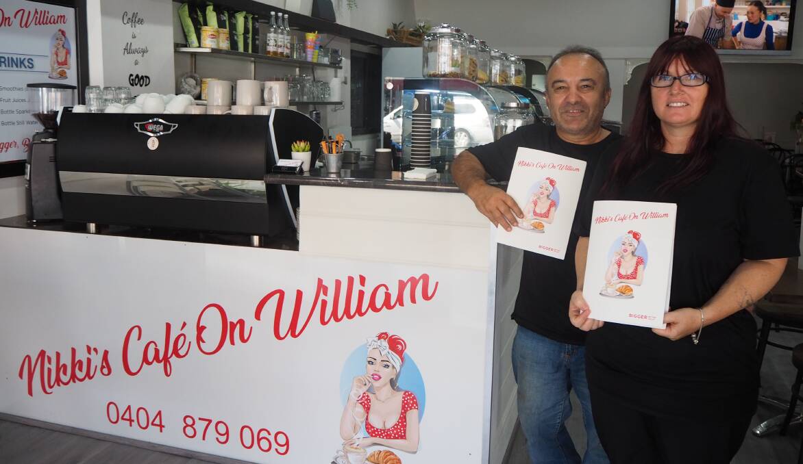 ITALIAN FLAVOUR: Nikki's Cafe on William co-owners Pino Calabro and Nikki Schmidt are bringing a fresh new feel to Bathurst's cafe scene.