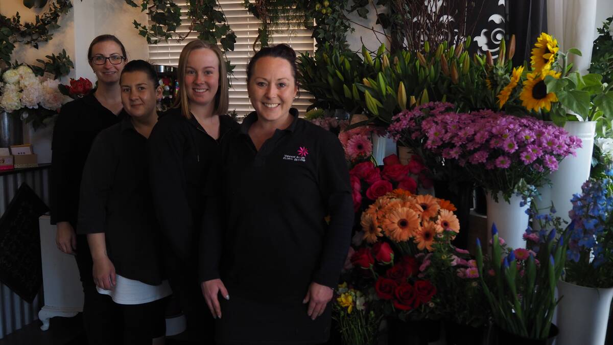 SEVENTH HEAVEN: Vanessa Pringle Floral Designs has received nominations in seven categories for the 2019 Peak Connect Carillon Business Awards. Photo: SAM BOLT