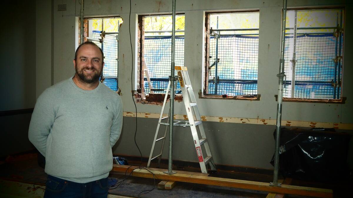 IN THE WORKS: George Hotel owner and licensee Matt Harrowsmith said the venue's staff are working hard to ready the site for when greater numbers of patrons are allowed back into local establishments. Photo: SAM BOLT