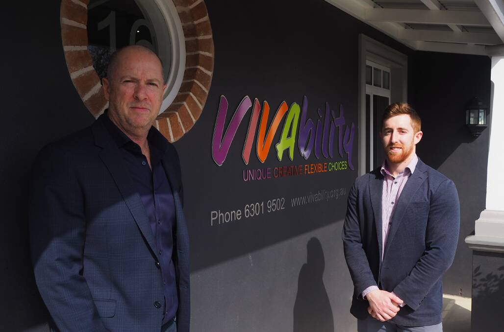 NEW POSITIONS CREATED: Vivability chief executive officer Nick Packham and human resources manager Blake Aubin. Photo: SAM BOLT