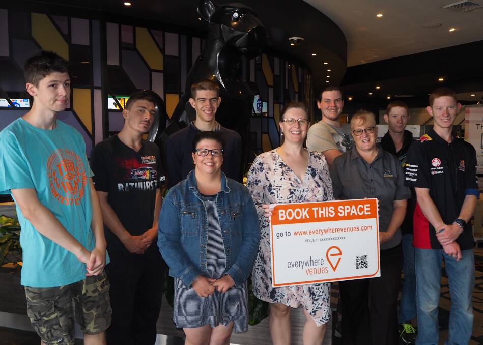 ON THE JOB: Participants in Vivability's School Leavers Employment Support program with Everywhere Venues managing director Zoe Hida and Panthers Bathurst catering and events manager Fiona Bowling. Photo: SAM BOLT