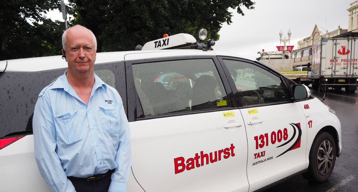 FARE'S FAIR: Bathurst Taxis' Paul Shanahan is calling for the community to continue supporting taxi drivers in the wake of Uber's launch. Photo: SAM BOLT 121418sbpaul1