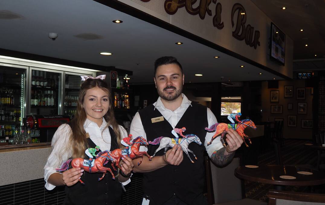FEATURE RACE: Bathurst RSL Club staff members Hannah Cross and Xavier Giuliano. The club's Melbourne Cup festivities will start from 8am. Photo: SAM BOLT