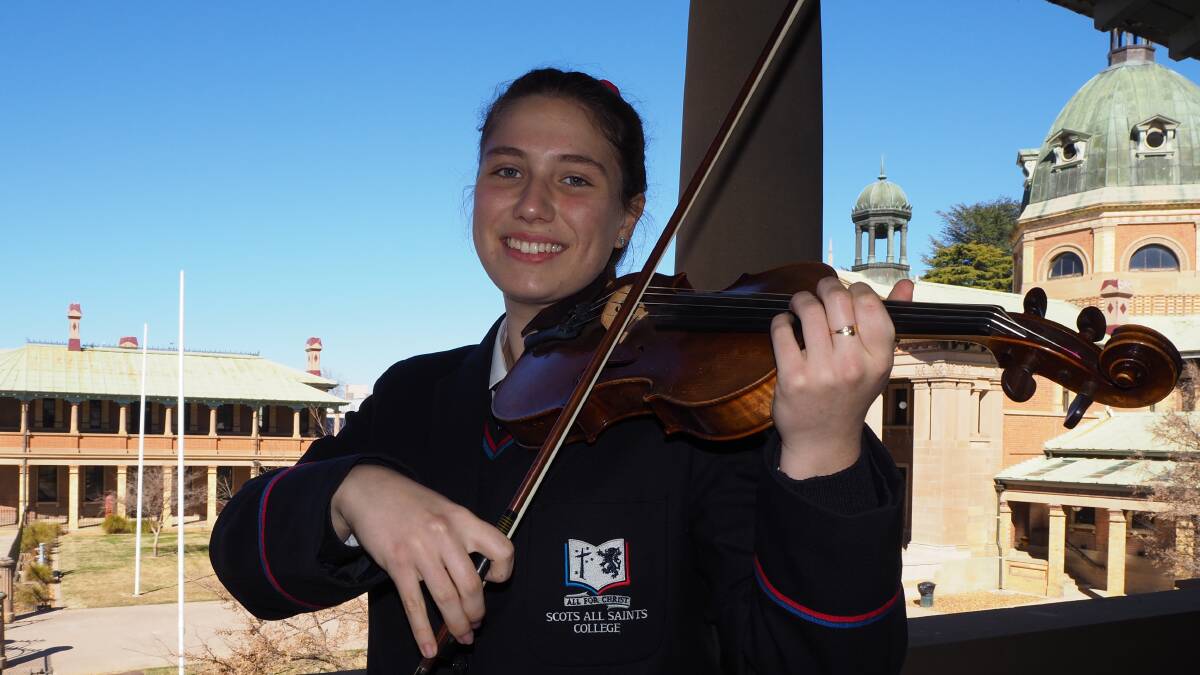 OPPORTUNITY: Isabella Taylor is one of three Mitchell Conservatorium students set to attend an Australian World Orchestra program this week. Photo: SAM BOLT