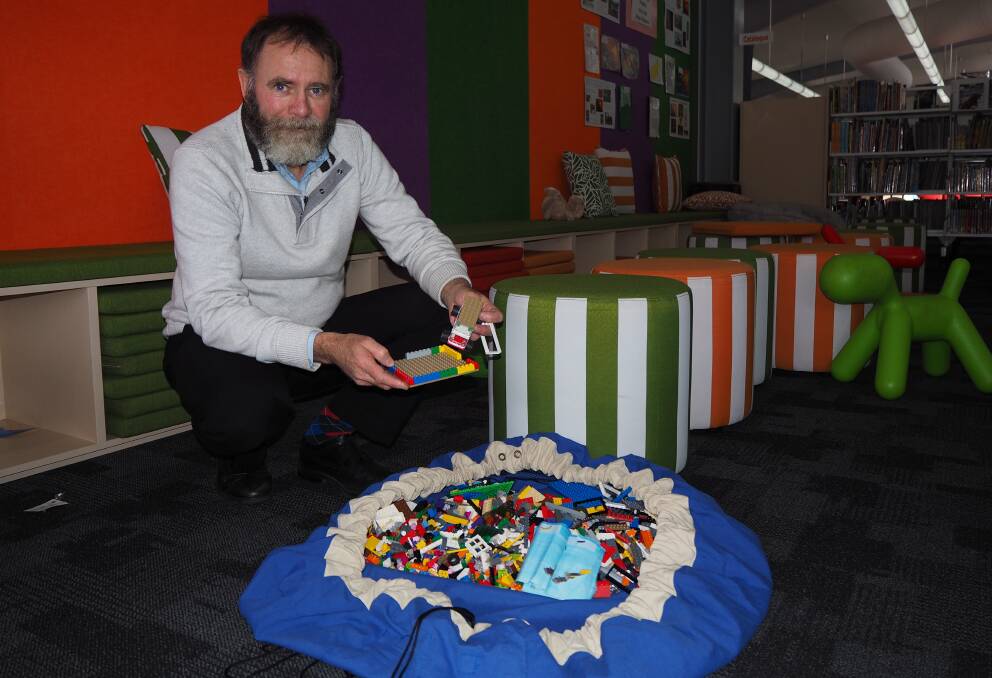 BUILDING BLOCKS: Bathurst Library outreach programs officer Chris Halpin said the venue's school holiday programs have gone down well with children. Photo: SAM BOLT