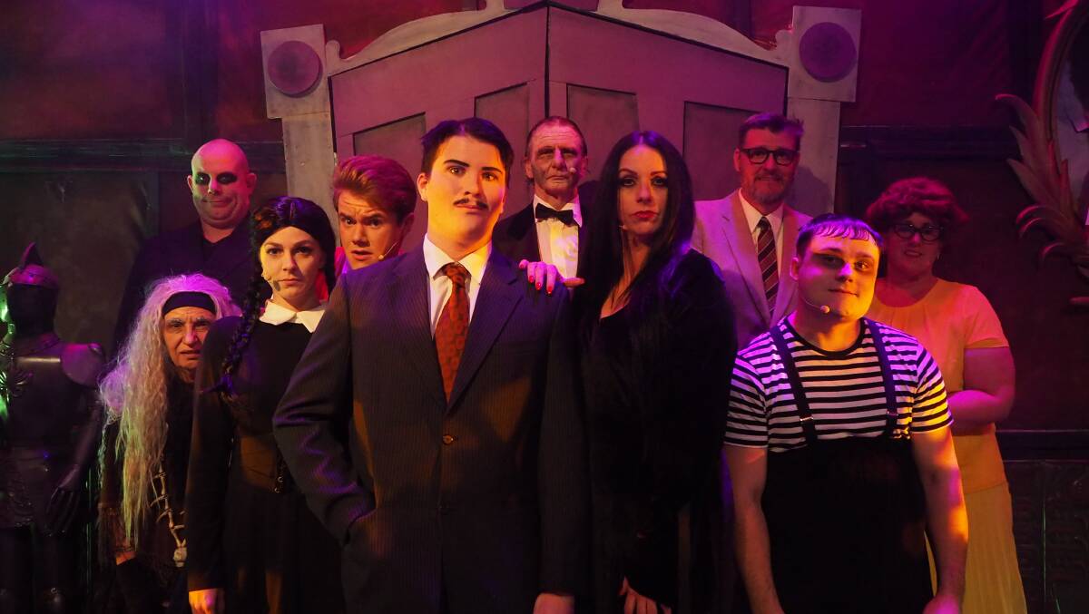 ALTOGETHER OOKY: The main cast of Carillon Theatrical Society's production of The Addams Family Musical. Photo: SAM BOLT 043019sbadda1