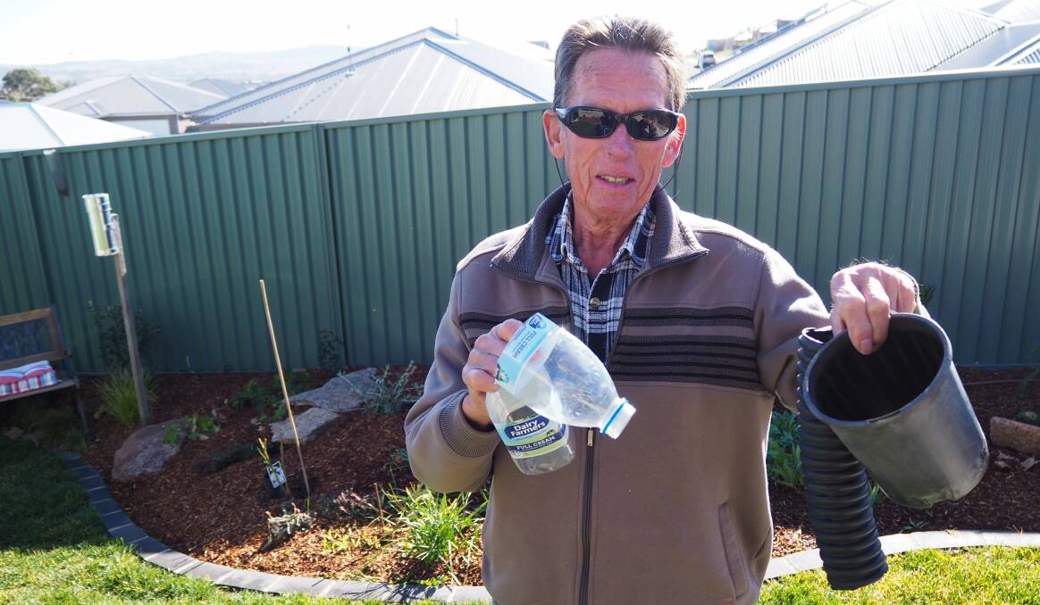 EVERY DROP COUNTS: Local resident Peter Varman is encouraging the Bathurst community to consider economic gardening strategies.