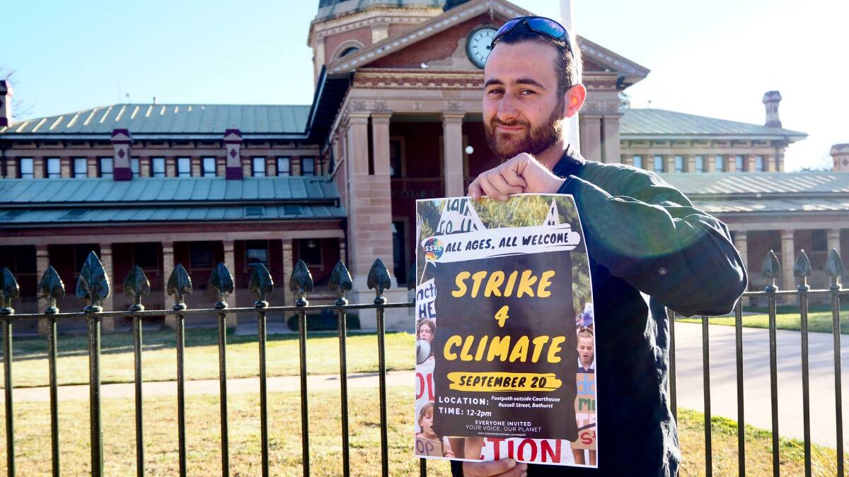 TAKING A STAND: Bathurst Community Climate Action Network president Jack Fry is calling for support to reinterpret the language around climate change. Photo: SAM BOLT