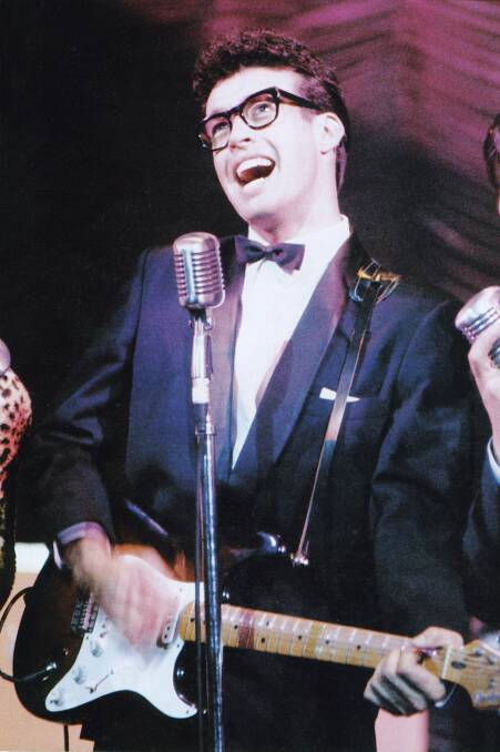 LEADER OF THE CRICKETS: Musician Scot Robin [pictured] will bring his authentic Buddy Holly tribute show to Bathurst next month. Photo: SUPPLIED