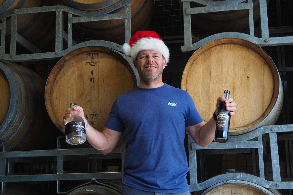 SPIRITS OF THE SEASON: Stone Pine Distillery's Ian Glen is one of the many stallholders adding festive cheer to this weekend's Bathurst Lions Farmers Markets. Photo: SAM BOLT