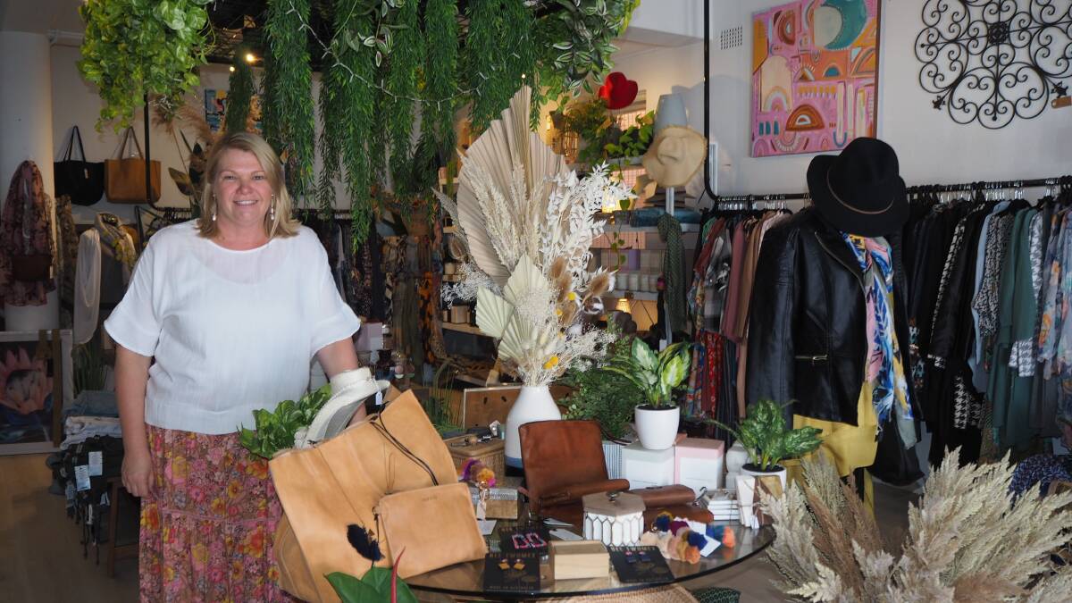 JOINT EFFORT:DeJorja Boutique owner Megan Fawkner has encouraged the Bathurst community to dig deep for local businesses in these trying times. Photo: SAM BOLT