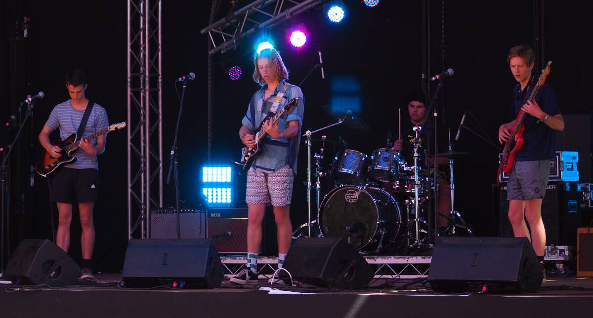SOUND-REFINING SINGLE: Bathurst band Ricky's Breath perform at the Inland Sea of Sound festival earlier this year. Photo: SAM BOLT