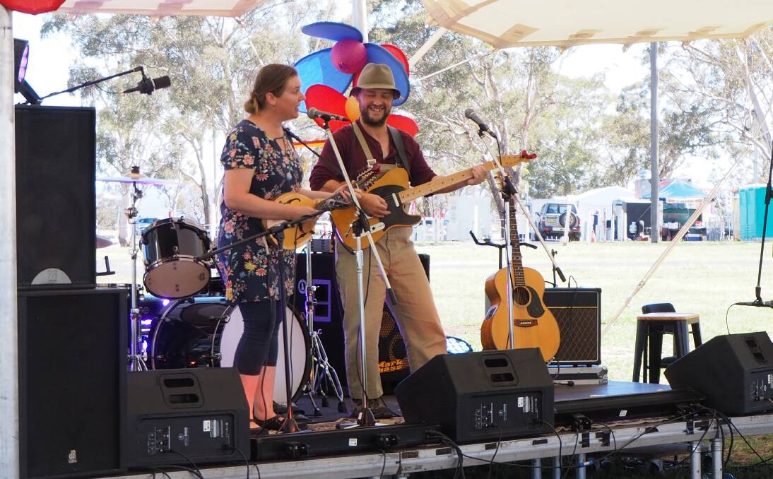 UNCERTAIN TIMES: Chloe and Jason Roweth [pictured performing at the 2018 Inland Sea of Sound festival] have worked as full-time musicians since 1998, and now face a significant challenge with the COVID-19 outbreak cancelling mass gatherings. Photo: SAM BOLT