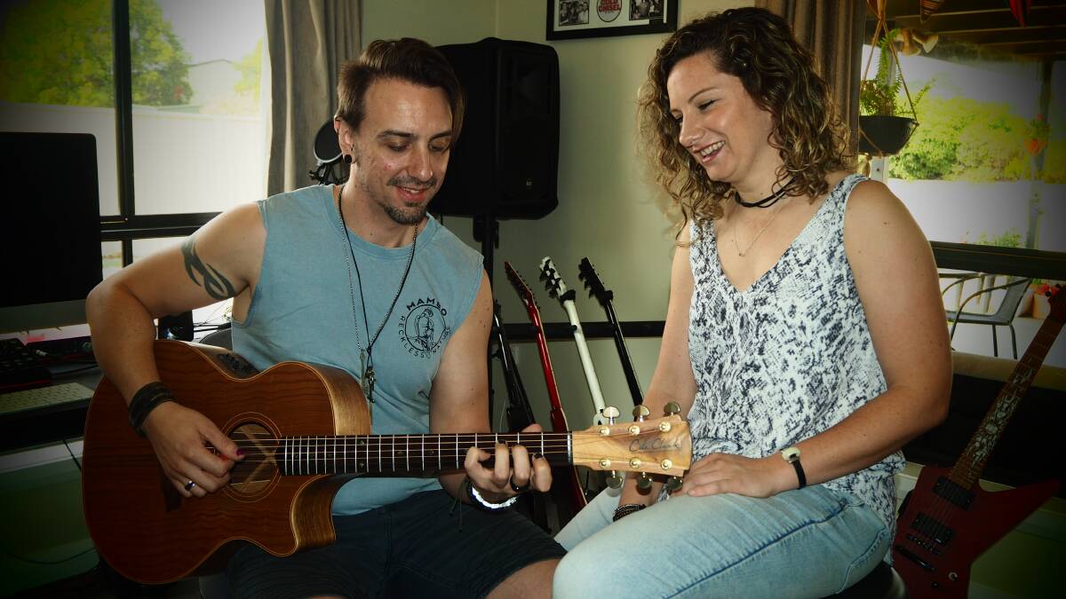 PLAY ON: Momentum's Dave Webb and Lauren Hagney will be streaming a live performance this Saturday from their living room. Photo: SAM BOLT