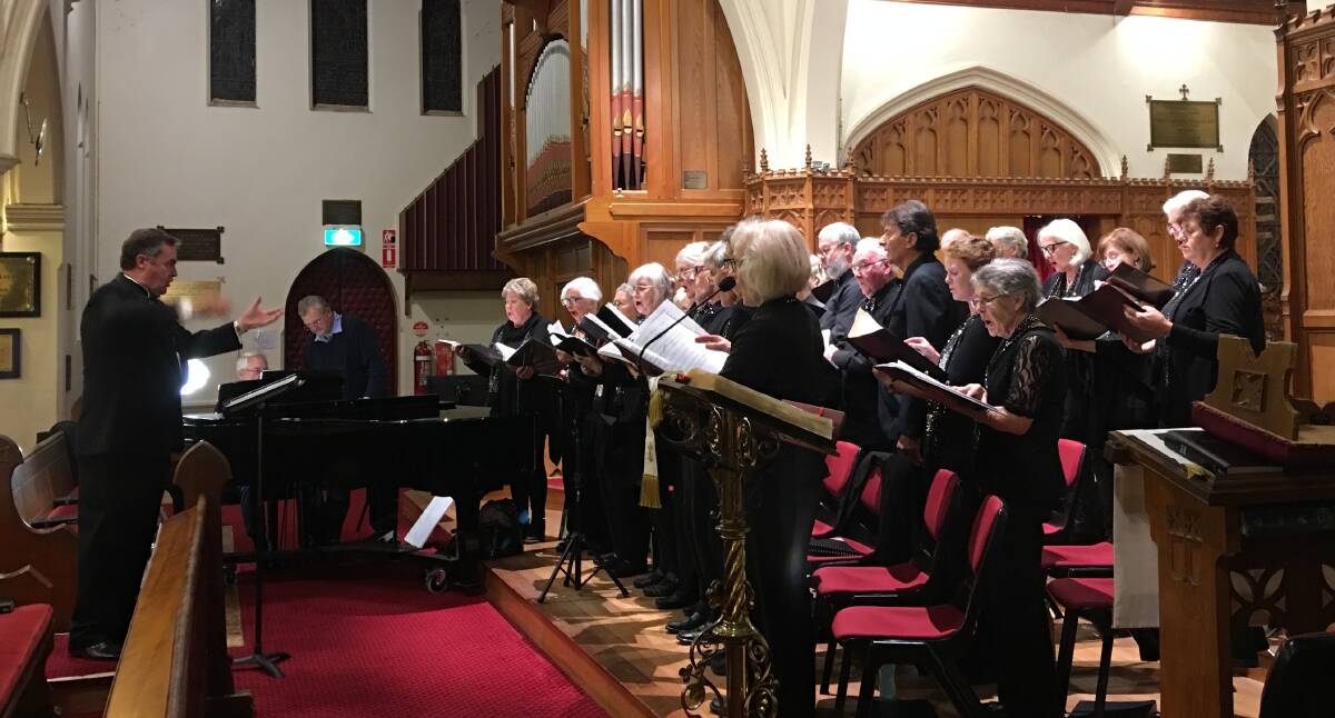 CHORAL: Bathurst Allegri Singers group during a church performance. Photo: SUPPLIED