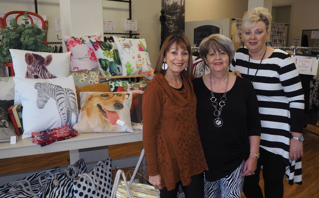STELLAR SALE: Red Chair Boutique's Robyn Robertson, Lexy Lavelle and Jo Fisher.