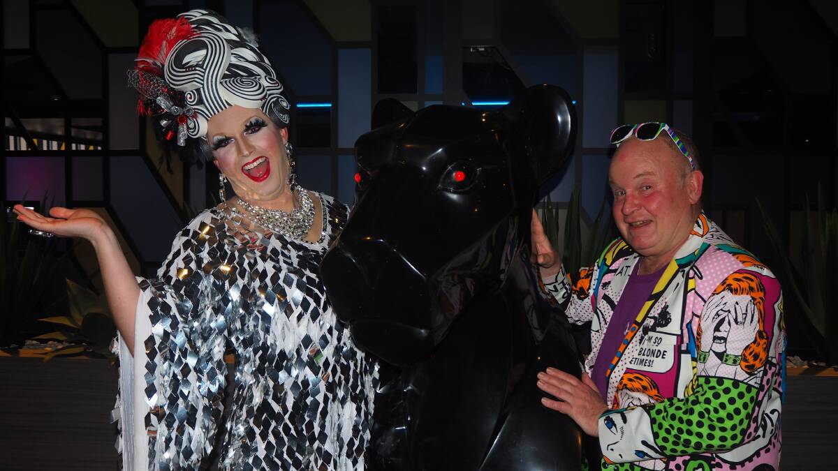 SUCH A DRAG: Betty Confetti [Jonathan Hosking] and Andy Wheeler are set to have starring roles as host and guest judge respectively when Bathurst hosts Australia's Got Drag next year. Photo: SAM BOLT
