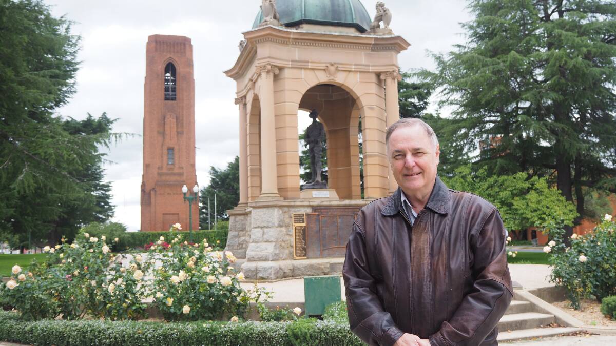 REMEMBERING THEM: Historian Andrew Fletcher is lobbying for a project to plan a centre for Bathurst's military history. Photo: SAM BOLT 