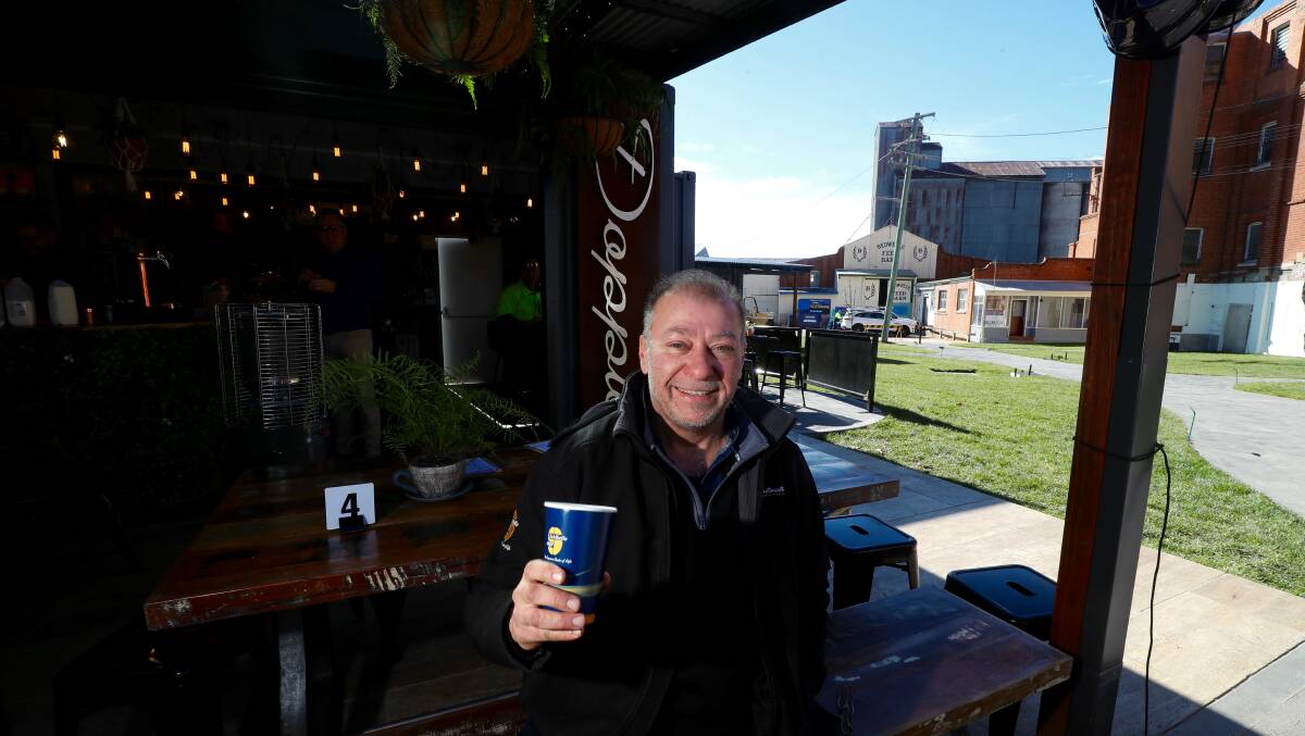 BLENDING IN: Ristretto owner Arthur Aube has opened a new cafe in the Tremain's Mill precinct. Photo: PHIL BLATCH