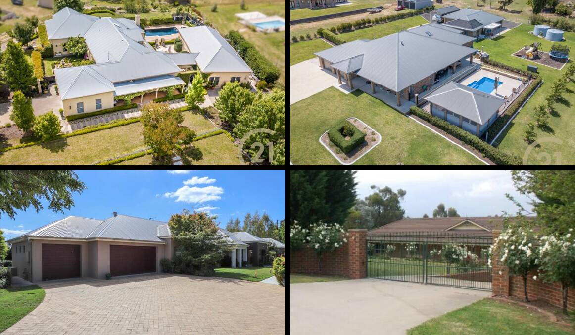 DREAM AWAY: These four Bathurst homes were among the top 15 most expensive homes sold in the region during 2019, data from Domain shows.
