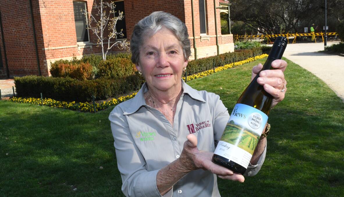 TOP DROPS: Ruth Anderson from 3 Views Vineyard has won awards for her wine at previous National Cool Climate Wine Shows and she’s trying her luck again this year. Photo: CHRIS SEABROOK  091118c3views1