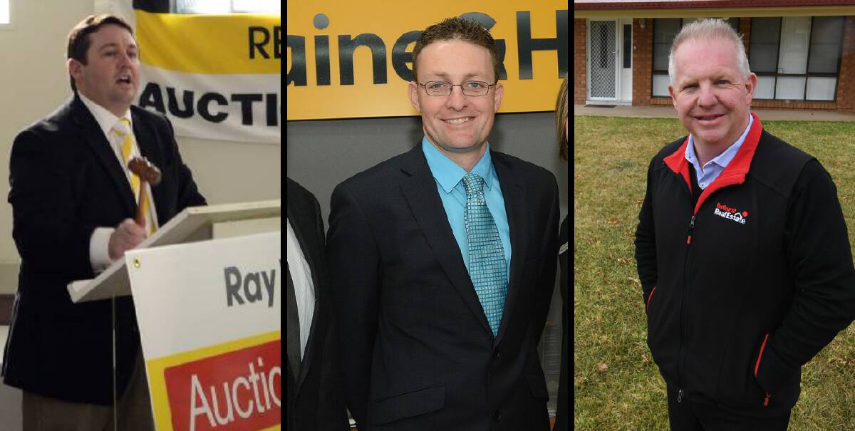 PROPERTY PRICES: Real estate agents Patrick Bird, Grant Maskill-Dowton and Michael Whittaker say Bathurst house prices have shown consistent growth in the past five years.