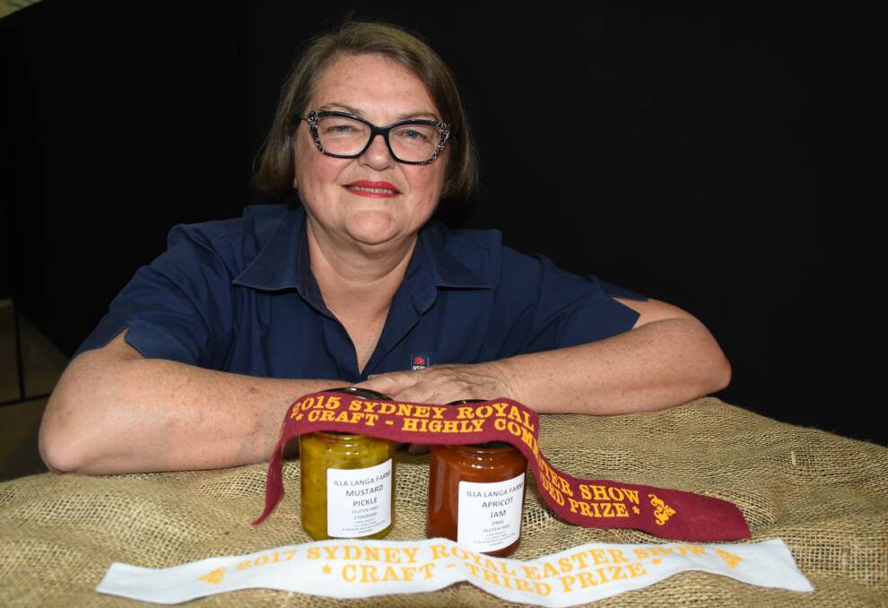 ROYAL WIN: Sheena Rigby will soon receive her first place ribbons for her award winning produce. Photo: NADINE MORTON 040418nmshow1