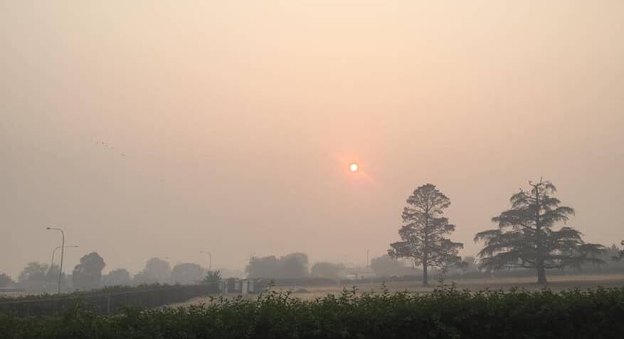 HAZARDOUS: Central Tablelands air quality remains the most hazardous in NSW, data shows early on Wednesday afternoon. Photo: DIANNE JARMAN