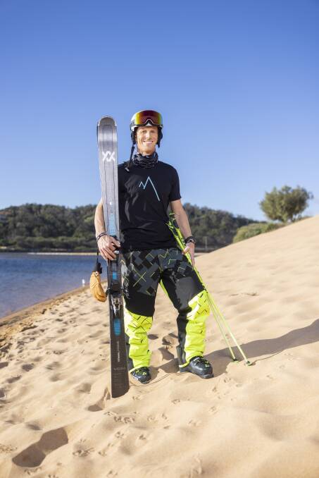 NEVER SAY NEVER: Narrabeen resident Tom Gellie, pictured at Narrabeen Lagoon, has been coaching snow skiers online since the COVID pandemic hit. Picture: Simon Bennett