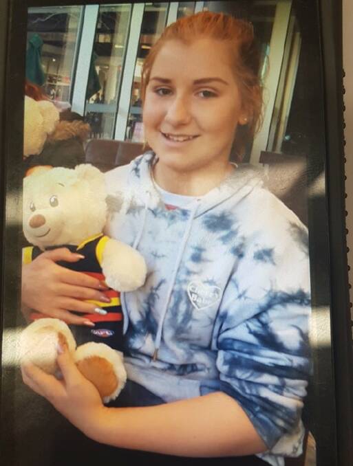 MISSING: Piper Pratt was last seen on Monday afternoon. Photo: NSW POLICE