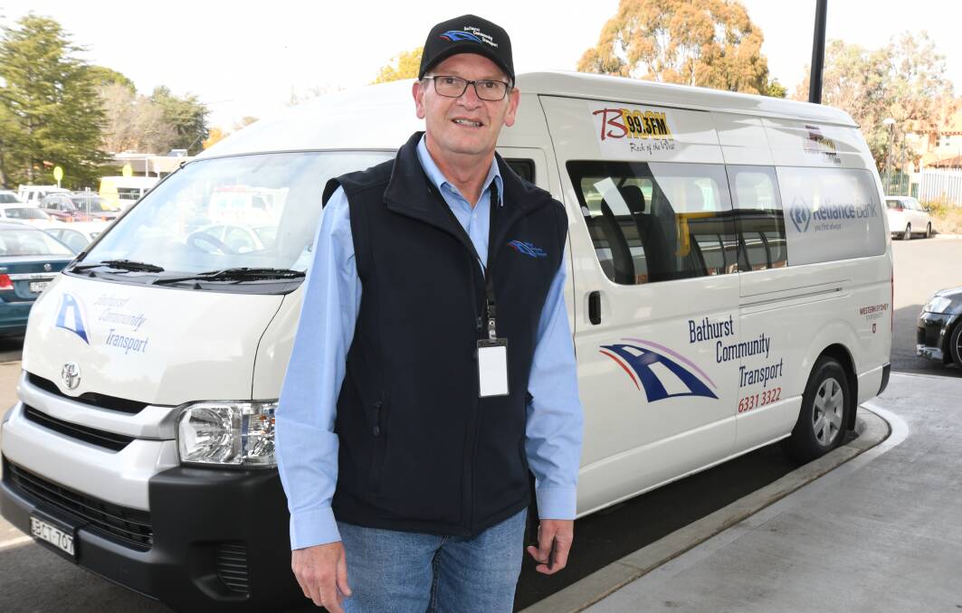 ON THE ROAD: Radiation Bus driver Phillip Murray is among 30 volunteers who help transport people to Orange Hospital for radiotherapy treatment. Photo: JUDE KEOGH 0719jkphil1
